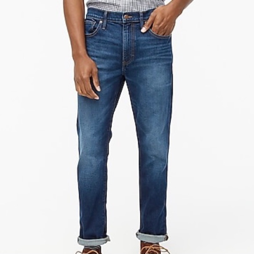 J. Crew relaxed fit dark wash jeans